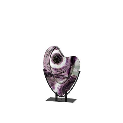 IL70355  Elvira Glass Art Vase With Stand